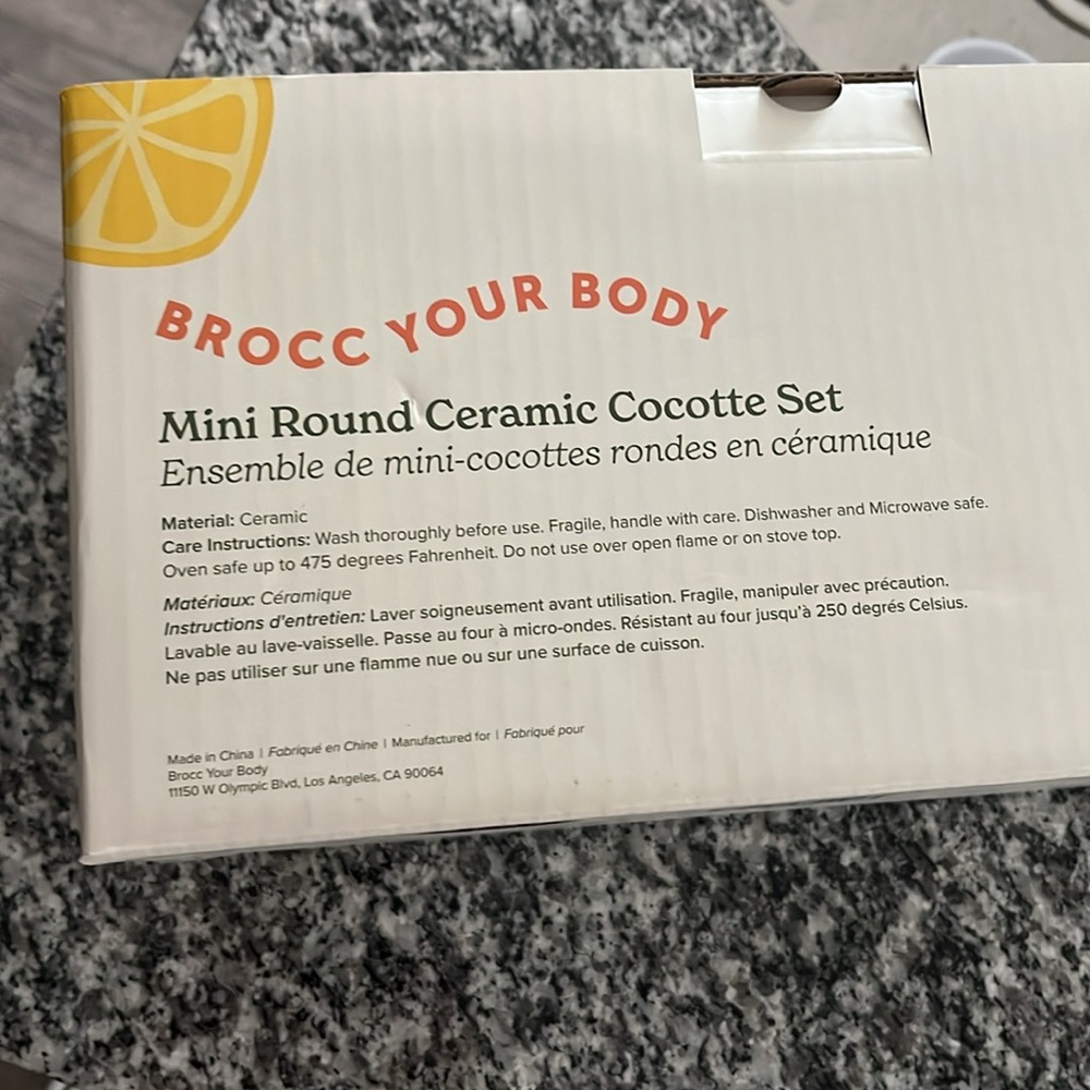 Mini Round Ceramic Cocotte Set NEW - Picture 4 of 5